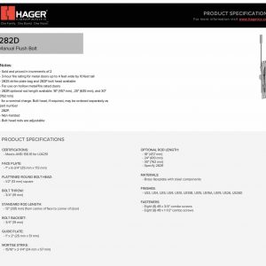 Picaporte Emb 12"-US26D - Image 2