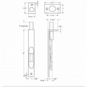 Picaporte Emb 6" - Image 2
