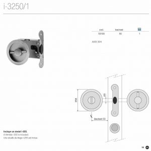 Cerr Botón Corrediza-US32D - Image 2