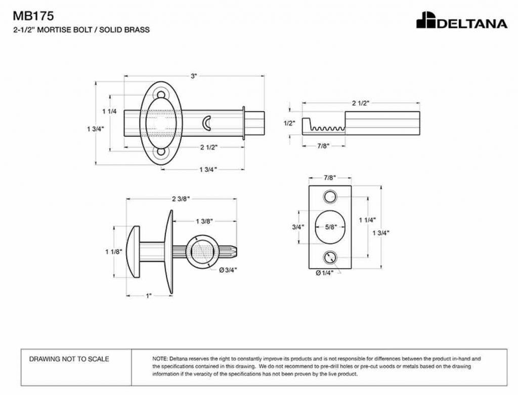 Mortise Bolt - Image 2