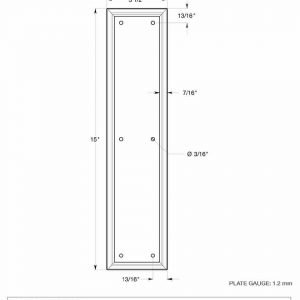 Push Plate 3.5x15 - Image 2