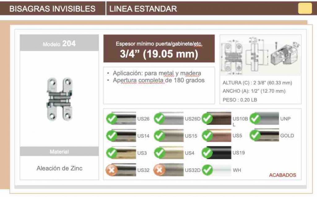 Bisagras Emb 204 - Image 2