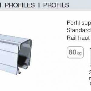 Riel 3m Pocket 60/80Kg