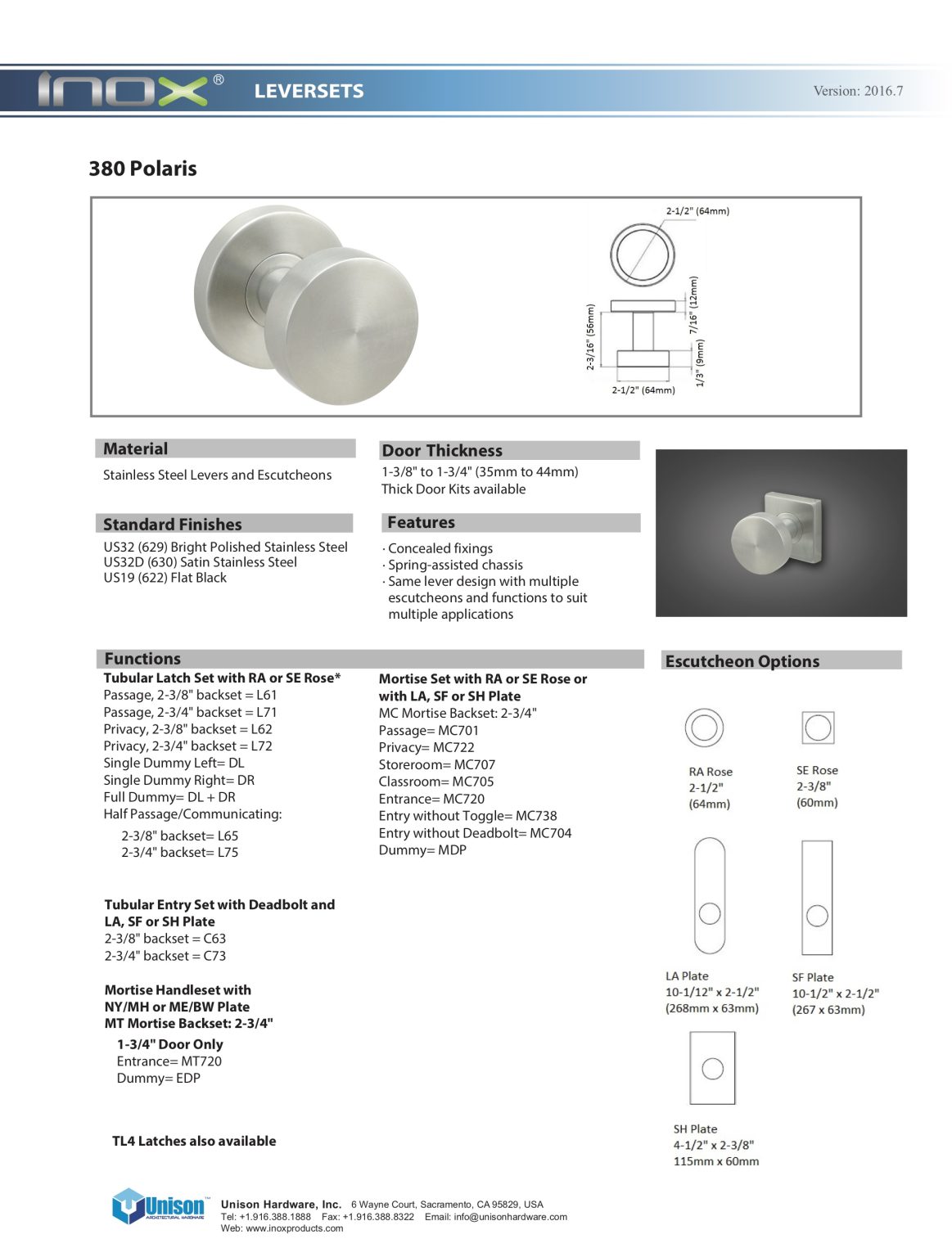 Cerr Mortise PD Placa - Image 5