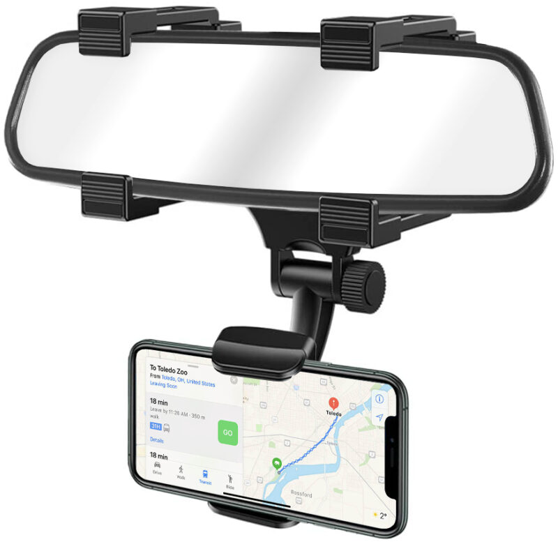 Rearview Mirror Smartphone Holder
